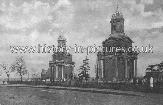 St Mary (Old Church) Towers, Mistley, Essex. c.1908
